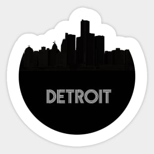 Detroit Skyline Sticker